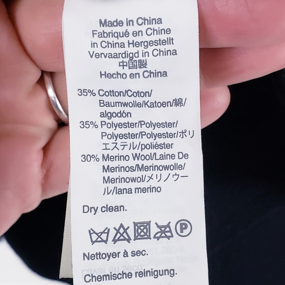 J. Crew Juliette Collarless Sweater Blazer Black Open Front Long Size XXS - Picture 8 of 10